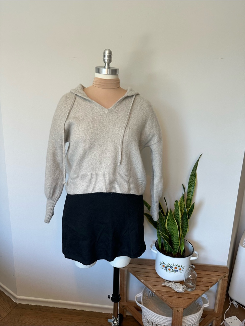Madewell Allendale (Re)sourced Cashmere Hoodie Sweater